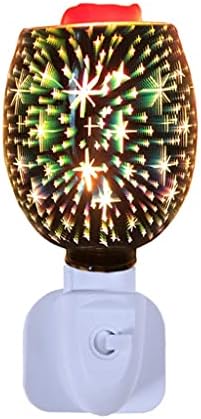 Új 3D-s Üveg Gypsophila Henger Aromaterápiás Lámpa, Háztartási Olvadó Viasz Lámpa, Friss Levegő, Nem a Tűz Aromaterápiás Éjszakai