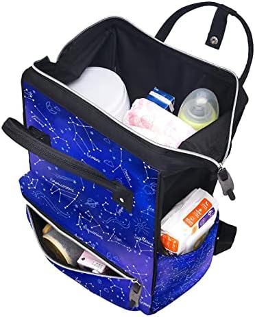 GUEROTKR Utazási Hátizsák, Pelenka táska, Hátizsák Táskában, absztrakt csillagkép kék mintás
