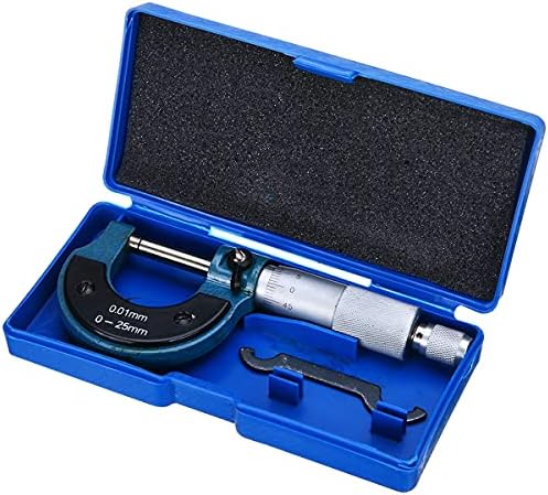 SMANNI 1db Pontos Műszer Mikrométer 0-25mm 0.01 mm Külső Metrikus Mikrométer Eszköz Fém Féknyereg Eszköz Mérési Eszközök