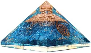 Jet Kék Csakra Orgon Piramis Ingyenes Füzet Jet Nemzetközi Kristály Terápia, Kristály Drágakövek Réz Fém Mix Ritka Gyógyító, Pozitív