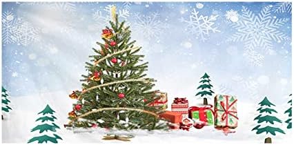 NEARTIME Karácsonyi Szabadtéri Garázs Ajtó Kárpit Ruhával Holiday Party Dekoráció Háttér Ruhával Egyező Felakasztott Ruhával Multi Méretű