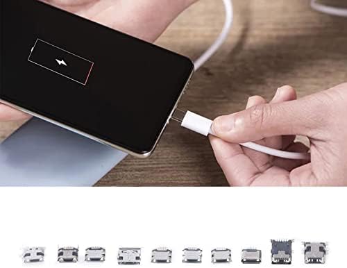 Hilitand 100 Micro USB Port Női Forrasztható Csatlakozó Mini USB-Jack Csatlakozó USB Javítás Csere Adapter Választék Készlet