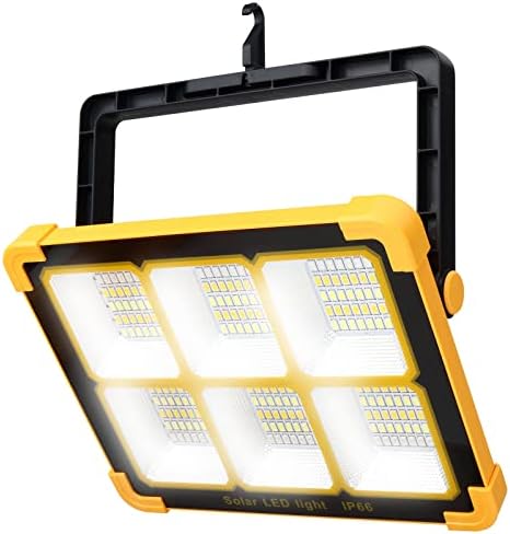 Munka Fény Újratölthető 10000LM Portable Solar Kemping Lámpa Túlélési 12000MAH Power Bank Hordozható Led Flood vészvilágítás