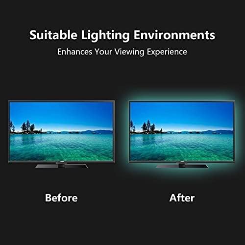 USB LED Szalag, Színes RGB Szalag a Lapos TV LCD, Offset Megvilágítás a HDTV-59-es 5V USB Powered, LED TV Háttérvilágítás, Asztali