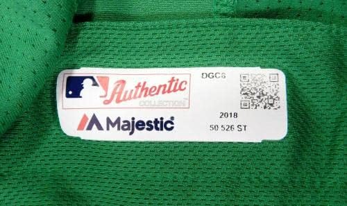 A 2018-as Detroit Tigers 93 Játék Használt Zöld Jersey-St Patricks 50 820 - Játék Használt MLB Mezek