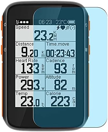 Puccy 3 Csomag Anti Kék Fény, a Képernyő Védő Fólia, kompatibilis CooSpo BC200 Kerékpáros GPS Számítógép TPU Őr （ Nem Edzett