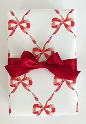 Lap 5 Csomagolópapír: Vörös, Párizsi Íjak, Ajándék Wrap, Születésnap, Nyaralás, Karácsony