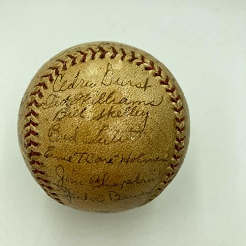 Legkorábbi Ismert Ted Williams 1937 Kisebb Ligát Csapat Aláírt Baseball SZÖVETSÉG - Dedikált Baseball