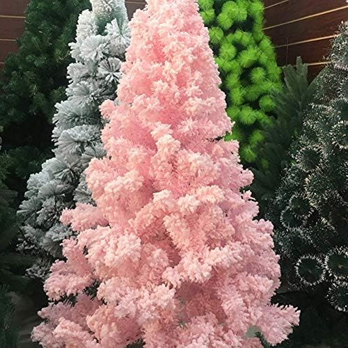ZPEE Rózsaszín Özönlöttek karácsonyfa, Anyag PVC Mesterséges Csuklós Fenyő Fa, Fém Állvány, Könnyen Összeszerelhető Karácsonyi