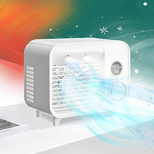Hordozható Klíma, Ventilátor, USB Személyes Mini Levegő Hűvösebb, 3 Sebességes,Újratölthető Levegő Hűtő Ventilátor,Hordozható Asztal