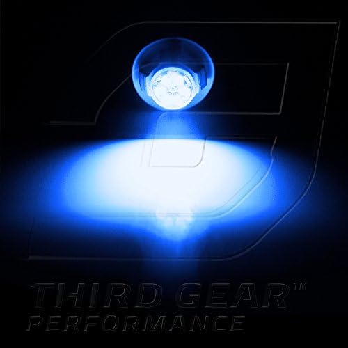 TGP T10 Kék 6 SMD LED Rendszámtábla Ék Izzók Pár 1995-2012 Kompatibilis Mitsubishi Eclipse