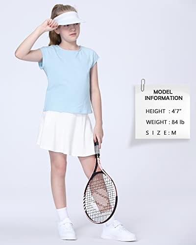 Stelle Lányok Tenisz Ruha Golf Felszerelés Kombó Tenisz Szoknya, Ujjatlan felsőben