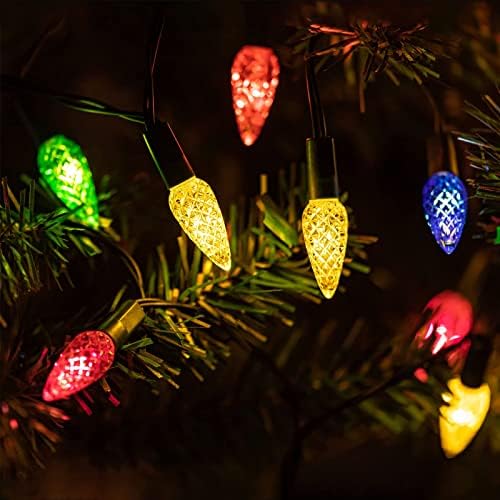 ZMLTLMG Karácsonyi Fények, Akkumulátoros, 50 LED Karácsonyi Kültéri Fa Fények Eper Akkumulátor String Fény a Karácsonyi Fa Kerti Terasz