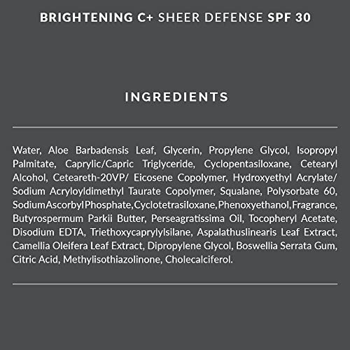 Túl Arcszíne Brightening C+ Puszta Védelem SPF 30 - Olaj-Mentes, Gyors-Elnyelő SPF Smink, amely Csökkenti a Bőrpír, Kiegyenlíti
