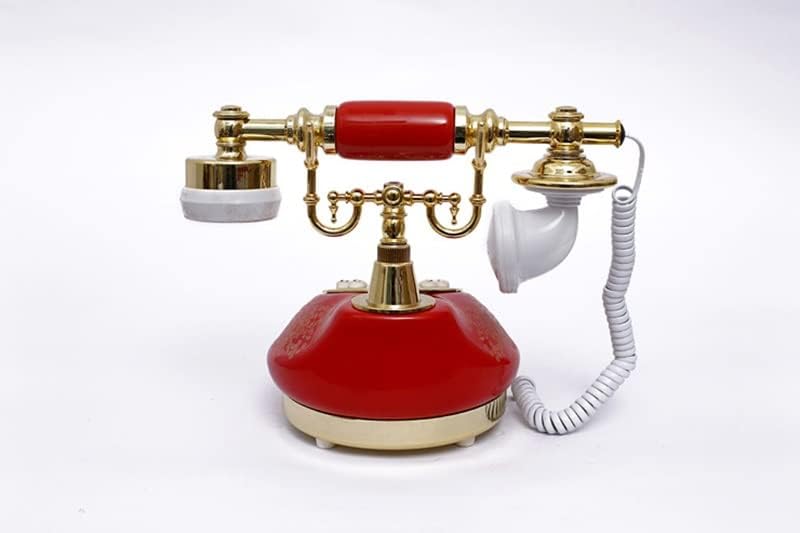 DHTDVD Antik Telefon Vezetékes Régimódi Telefon Gombot, Telefonos, LCD Kijelző Klasszikus Kerámia Retro Telefon