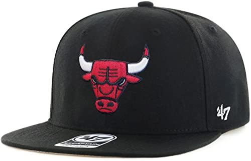 47-Es Chicago Bulls Womens Nem Lőtt Kapitány Állítható Snapback Fekete Csapat Színes Logo Sapka