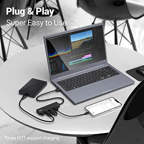 USB Hub, Tymyp 4-Port USB 3.0 Hub a MacBook, MacBook Pro/Levegő, Mac, Windows Laptopok, illetve Egyéb USB Kompatibilis Eszközök