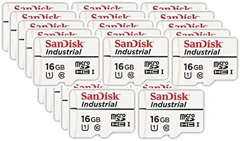 SanDisk Ipari 16 gb-os Micro SD Memória Kártya, Class 10-es UHS-én MicroSDHC (Ömlesztett 25 Pack) azokban az Esetekben, (SDSDQAF3-016G-én)