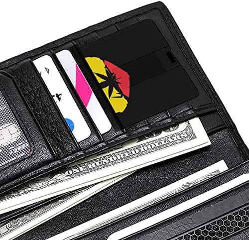Szeretem a Reggae-t Füvet USB 2.0 Flash-Meghajtók Memory Stick Hitelkártya Forma