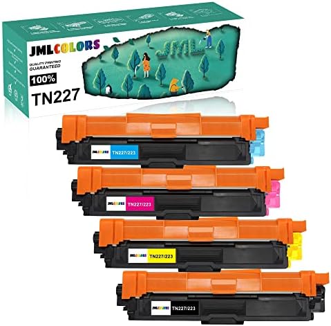 JMLCOLORS Kompatibilis TN227 TN-227 Tonerkazetta Cseréje a Testvér TN223 TN227BK Munka MFC-L3770CDW MFC-L3750CDW HL-L3290CDW HL-L3270CDW