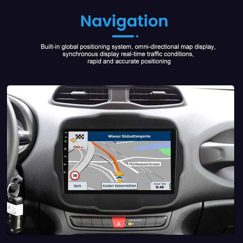 Android 11 Autó Rádió, Sztereó, a Jeep, a Lázadó, a 2015-2020 közötti, Biorunn 9 Inch Octa-Core Autó GPS Navi Vezeték nélküli Carplay