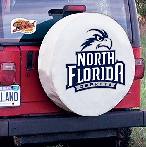 Holland Bárpultnál Co. Észak-Floridai Ospreys HBS Fehér Vinyl Felszerelt Autó Gumi Fedél
