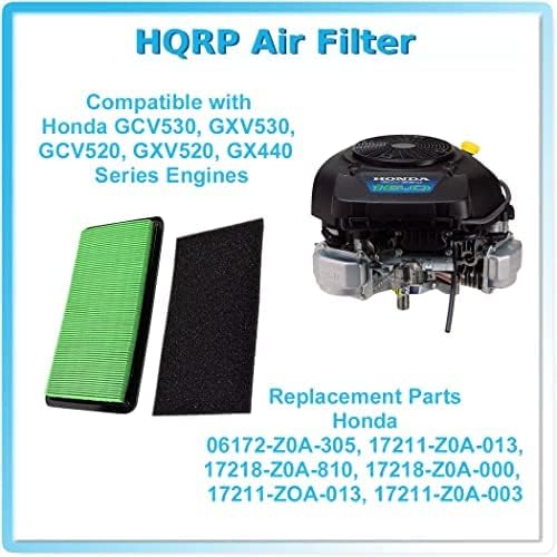 HQRP 3-pack Szűrő Kombináció (Patron + Pre-szűrő) kompatibilis Honda 06172-Z0A-305, 17211-Z0A-013, 17218-Z0A-810, 17218-Z0A-000,