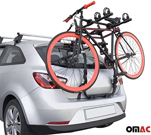 OMAC 3 kerékpártartó a Ford Focus ST 2014-2018 Fekete | Csomagtartóba Szerelhető kerékpártartó 99 Kg Terhelés Összecsukható Minden