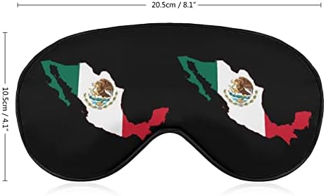 Mexikói Zászló Térkép Vicces Aludni Szem Maszk Puha Kendőt Szem Fedél Állítható Pánt Este Eyeshade Férfiak Nők