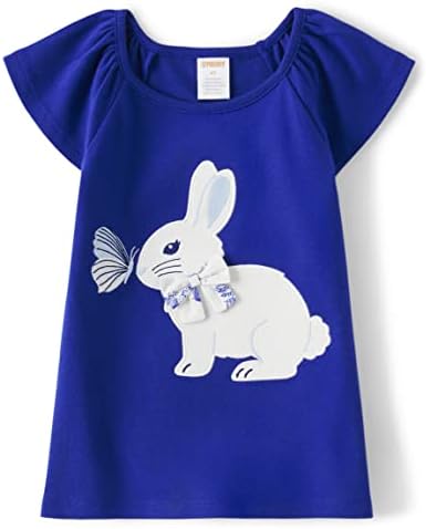Gymboree Lányok pedig Kisgyermek Hímzett Grafikus Rövid Ujjú T-shirt