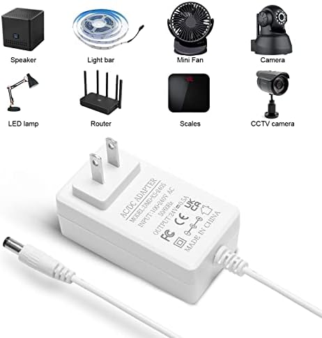 ALED Fény® 24 Voltos 0.5 Amp LED Szalag Lámpa hálózati Adapter AC-DC, 2.1 mm X 5,5 mm-es Csatlakozó, Szabályozott 12 Teljesítményű