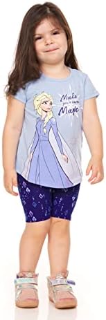 Disney Kisgyermek a Lányok, 3 Darab Fagyott Tartály, T-Shirt, valamint a Rövidnadrág Társalgó Készlet
