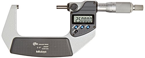 Mitutoyo 293-342-30 Digimatic Külső Mikrométer, 2-3/50.8-76,2 milliméteres, 0.00005/0.001 mm & 500-197-30 Speciális Helyszíni
