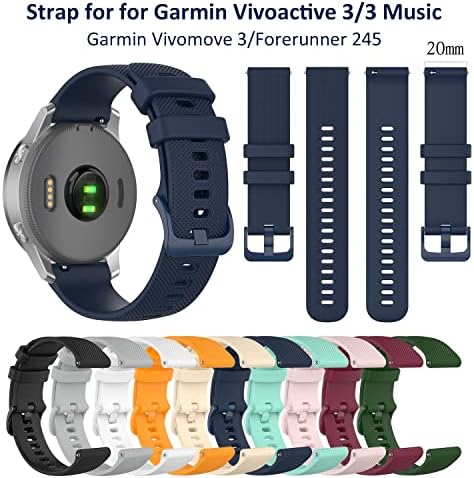 SAWIDEE 18 20 22mm Watchband Pántok A Garmin Venu 2 Plusz 2Plus Smartwatch Szilikon Karkötőt Vivoactive 3S 3 3t Forerunner 245mm