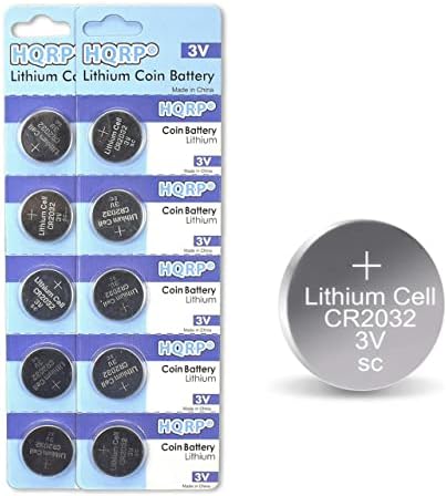 HQRP Csomag Tartalék Akkumulátor Kompatibilis 2gig BATT1X BATT2X BATT1 10-Pack CR2032 3 V-os Lítium Cella Akkumulátor CR2O32 CR2032L