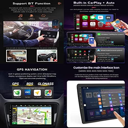 FBKPHSS Android 11 Autó Rádió Navigációs Ford Mustang 2014-2021 Plug and Play autórádió Lejátszó GPS Navigációs 2 DIN Rádió