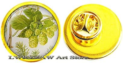 Sör Komló Akvarell Litográfia Pin,Egyszerű, Bross,Kézzel Készített Ékszert,Virág Bross,M270