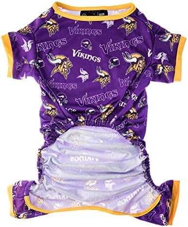 Littlearth Unisex-Felnőtt NFL Minnesota Vikings Pet Pizsama, Csapat Color, X-Kicsi