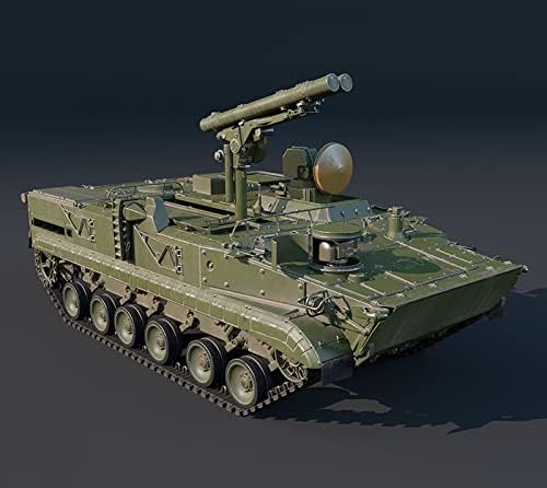 FMOCHANGMDP Tank 3D Puzzle Műanyag modelleket, 1/35 Skála orosz 9P157-2 Khrizantema-S Auti-Tartály Rendszer Modell, Felnőtt játék Ajándék