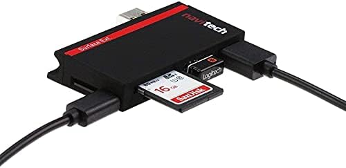 Navitech 2 az 1-ben Laptop/Tablet USB 3.0/2.0 HUB Adapter/Micro USB Bemenet SD/Micro SD Kártya Olvasó Kompatibilis az Asus Zenbook
