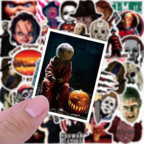 N&S 50Pcs Halloween Horror Thriller Film Karakter Téma Vízálló Matricák Laptop, Mobiltelefon Víz Üveg Gördeszka Csomagokat