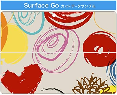 igsticker Matrica Takarja a Microsoft Surface Go/Go 2 Ultra Vékony Védő Szervezet Matrica Bőr 002081 Színes Virág, Szív
