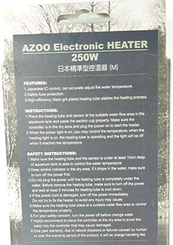 Azoo Elektronikus Fűtés 250W Japán IC Pontos Víz Hőmérséklet-szabályozás Alatt 140L Akvárium Tartály