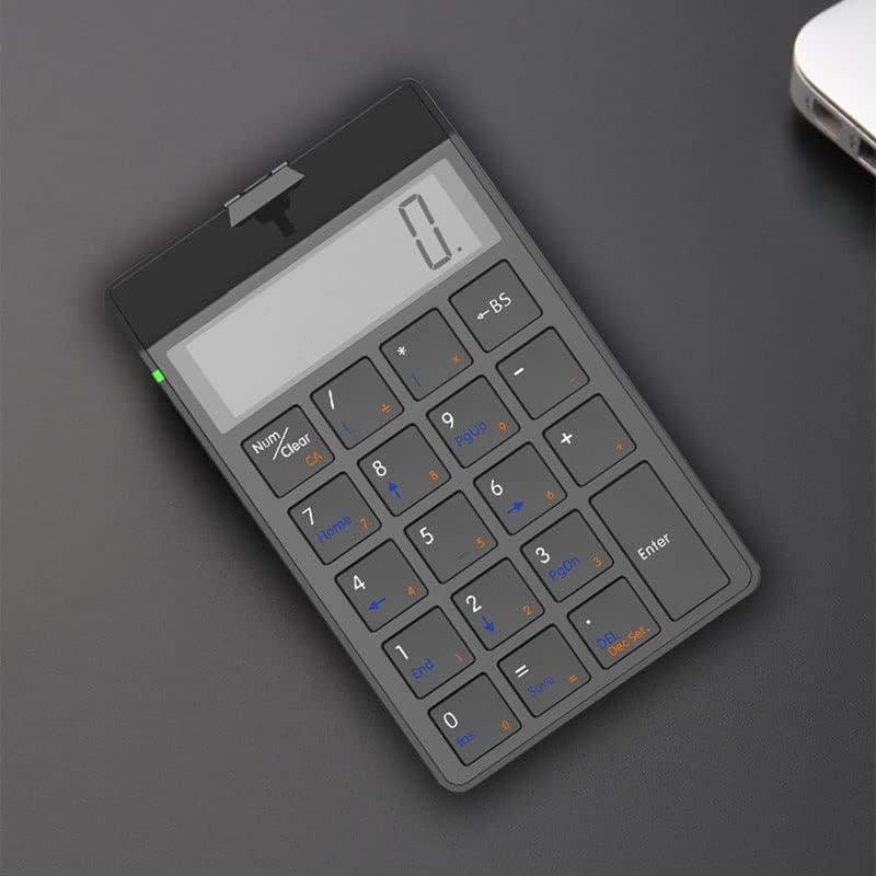 JFGJL Kalkulátor Billentyűzet USB Töltés Pénzügyi Számviteli Billentyűzet 12 Számjegyű Kijelző Billentyűzet Kalkulátor Kettős felhasználású