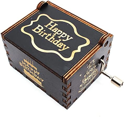 ukebobo Fa Music Box - Boldog Szülinapot zenedoboz, Ajándékok 50 Születésnapot, 50 Éves Születésnapi Party Dekoráció - 1 Készlet(50-02)