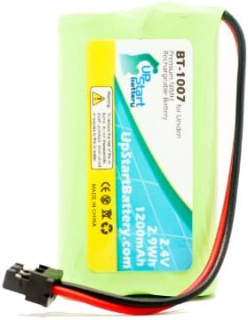 2 Csomag Csere Uniden EXP370CS Akkumulátor - Kompatibilis Uniden BT-1007 Vezeték nélküli Telefon Akkumulátor (1200mAh 2,4 V NI-MH)