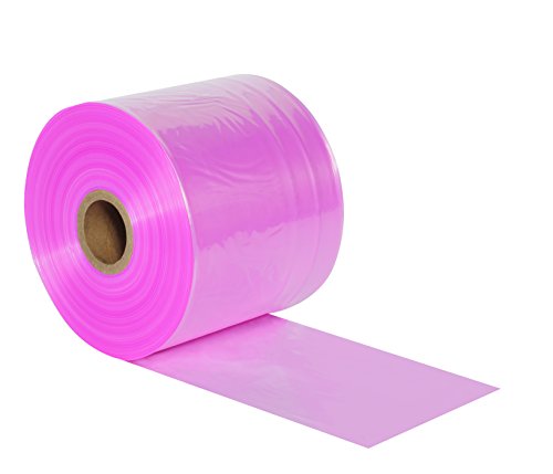 10 x 2150', 2 Mil (1 Tekercs) Rózsaszín antisztatikus Műanyag Poli Cső