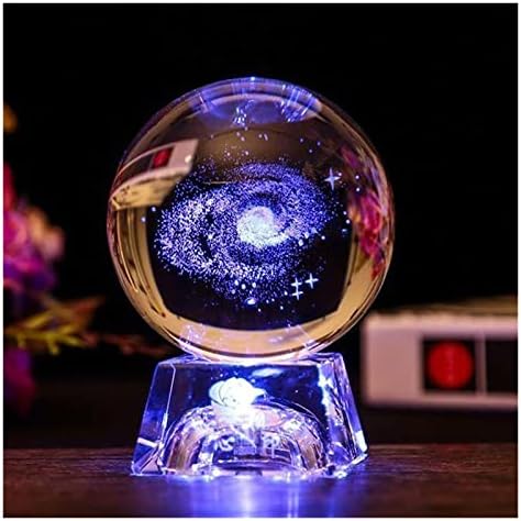 NINA TÉMÁVAL LED kristálygömb 3D Naprendszer Bolygók kristálygömb, Világos, Lézer Gravírozott Üveg Labdát Fotózás & Haza Dekoratív Ajándék