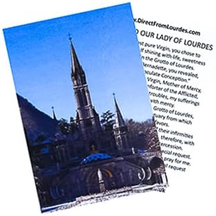 Lourdes-i Szent Víz Üveg - 3 Kerek Kék Ovális Üveg Tele van Eredeti Szent Víz Plusz Lourdes Imádság