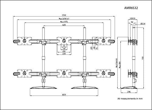 AMR6S32 Hex 32 Monitor Állvány